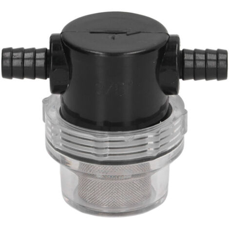 Filtre de Pompe à Eau Barbe ABS Tapistes 3/8 Pouce 1/2 Pouce Sortie pour Pompe CC 12 V 80 Psi avec une Sortie D'assemblage Simple -NPSM pour un Flux Stable