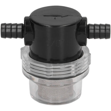 Filtre de pompe à eau en ligne, barbillon ABS, sortie 3/8 pouces 1/2 pouces pour pompes DC 12V 80 PSI