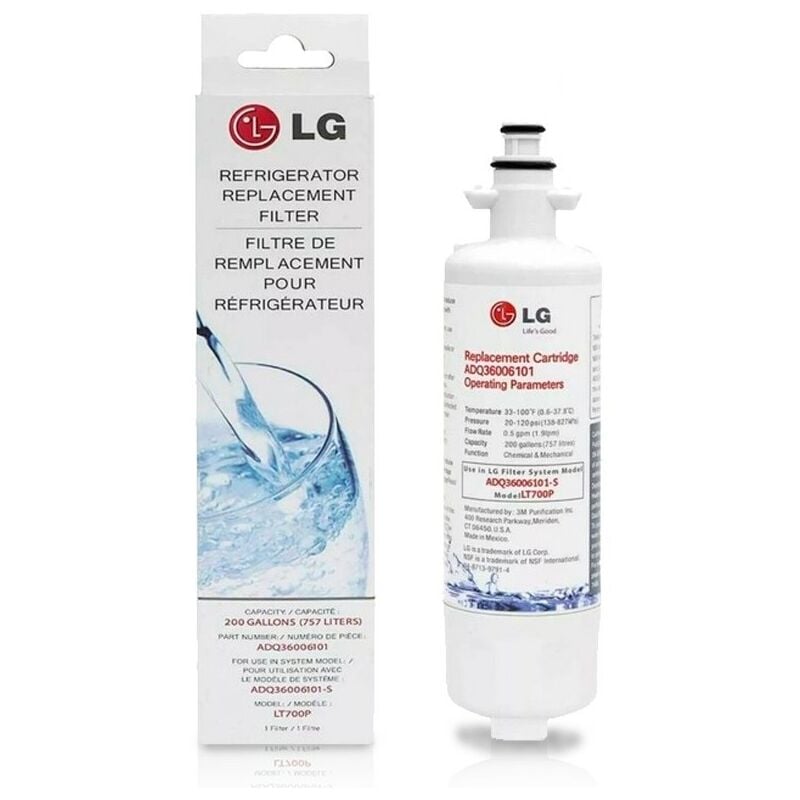 LG - Filtre de réfrigérateur d'origine LT700P (ADQ36006101)
