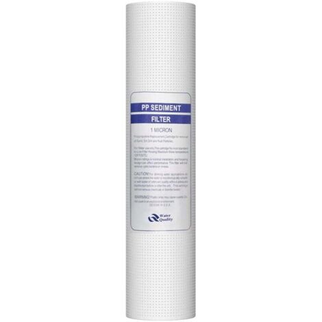 Filtre de remplacement 10 pouces cartouche filtrante de remplacement filtre purificateur d'eau pour toute la maison 5 microns coton PP