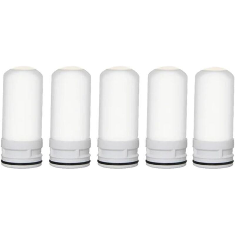 Filtre de robinet interne en céramique de rechange, 5 pièces, purificateur d'eau, robinet de cuisine, filtre lavable, antirouille