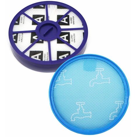Filtre d'échappement hygiénique Pièces de rechange pour aspirateur Kit de filtre avant arrière adapté pour Dyson DC19 DC20 DC21