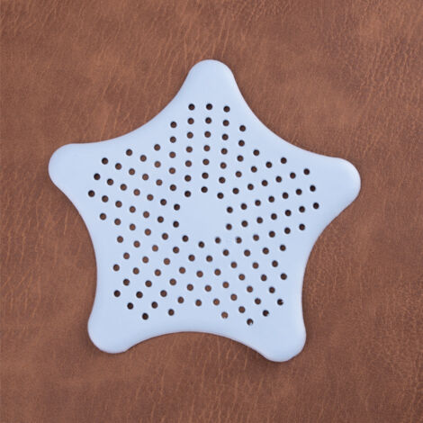 Filtre d'évier universel en silicone (lot de 2) pour douches, baignoires et cuisines (bleu clair)