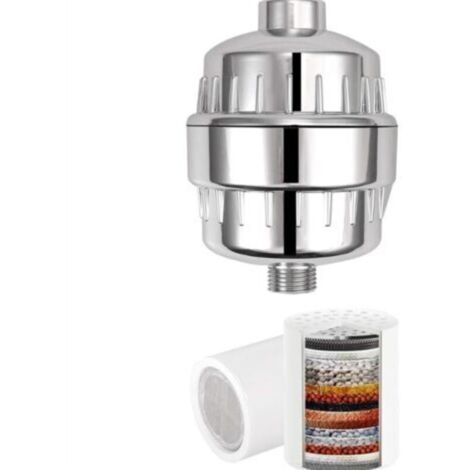 Filtre Douche Anti Calcaire Purificateur Universel Filtre pour Eau Dure 18 Étapes Filtre Cartouche Remplaçable Cartouche Supprimer le Chlore. le Métal Lourd et les Substances Nocives
