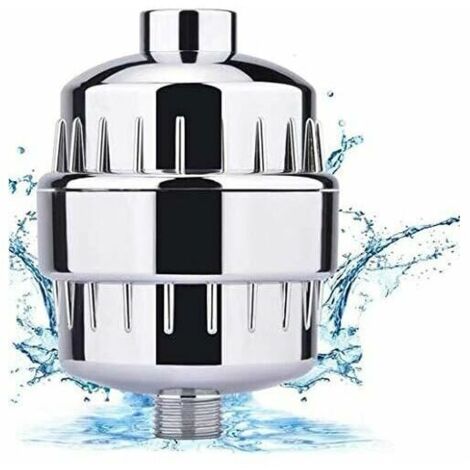 Filtre Douche, Filtre Douche Anti Calcaire - Filtre la Chloramine, le Fluorure et Métaux Lourds, Filtre de Douche avec Cartouches Remplaables - Adoucir l'eau Dure, Protégez Peau et Cheveux