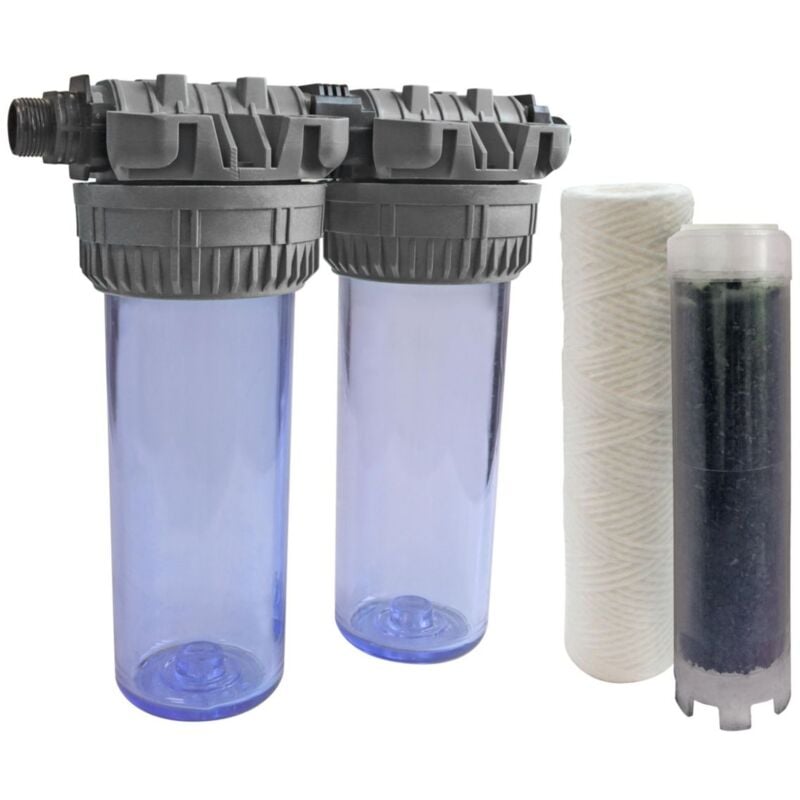 Filtre duo - pour eau de boisson - cartouche 5µm et charbon Altech 4531429