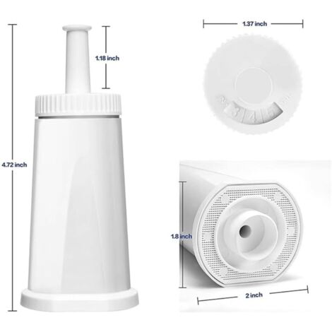 Filtre eau café BES008, cartouche adoucissante compatible rechange