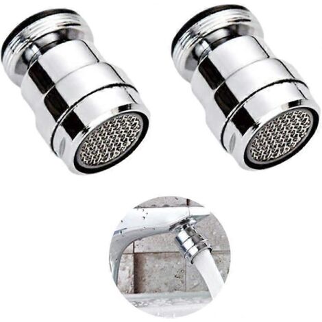 Filtre/économiseur d'eau/distributeur d'eau rotatif à 360° en acier inoxydable, filetage 16 mm/rallonge de robinet de cuisine/aérateur de robinet CJY