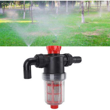 Filtre Électronique pour Pompe d'Irrigation avec Double Filtration Fine en Mesh de 32mm, Couleur Blanche, Matière Plastique et 304 Acier Inoxydable, Dimensions 27.3x16.2cm