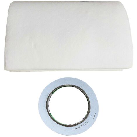 Filtre en coton universel à découper, coussinet filtrant de rechange en coton, feuille filtrante
