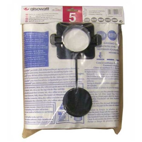 Filtre en papier horizontal petit, lot de 5, Gisowatt