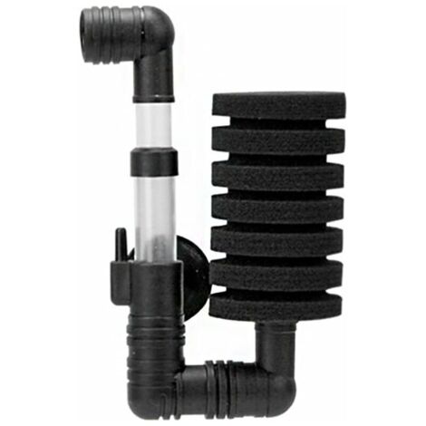 Filtre éponge biochimique pour pompe à air d'aquarium jusqu'à 60 L, noir. - AquaForge