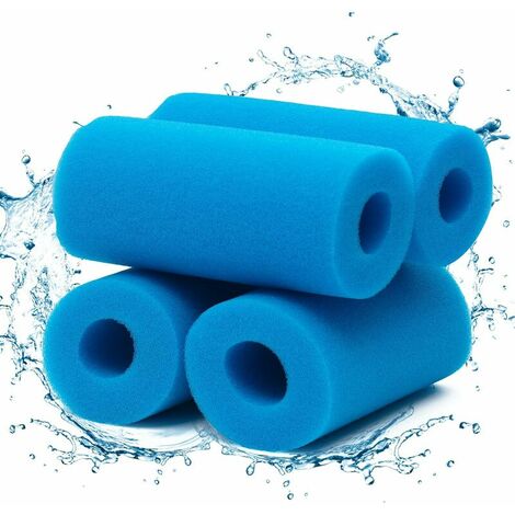 Filtre éponge de type A, filtre de piscine en mousse, filtre en mousse de piscine Filtre éponge pré-filtre en mousse Cartouche éponge lavable et réutilisable. (4 chambres)