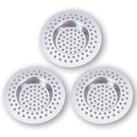 Filtre Evier Cuisine INOX (Lot de 3) Grille Evier Cuisine,Accessoire Cuisine,Salle de Bain, Cuisine