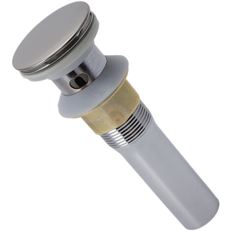 Filtre-Évier Pop-Up Bouchon Drain Anticolmatant En Laiton Chromé 304 INOX Tige de Levage Panier Pour Évier Lavabo Salle de Bain Diamètre 41-50mm Filetage 32mm Installation Facile Sans Outils
