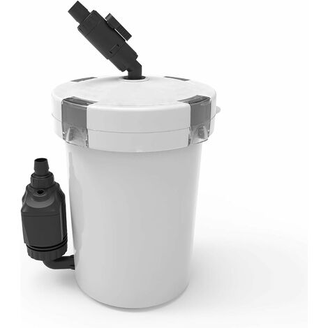Filtre Externe pour Aquarium, Pompe Externe pour Aquarium d'eau Douce, Multiples filtrations Dont Mousse Biologique