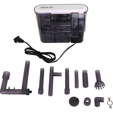 Filtre Externe pour Aquarium Suspendu, Fonction Silencieuse, Régulation du Débit, 5W, Prise CN 220V