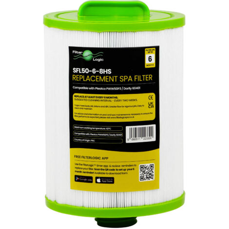 Filtre Filter Logic SFL50-6-8HS - Filtre Spa et Jacuzzi compatible Pleatco PWW50P3 Darlly SC714