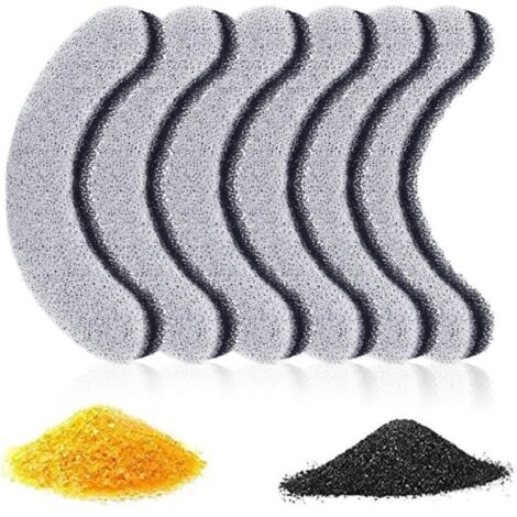 Filtre Fontaine Eau Chat, Filtre pour Fontaine à Eau pour Chats et Chiens, Filtres de Rechange de Fontaine d'animal Familier avec la résine et Charbon Actif (6 Pack)