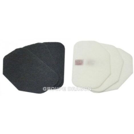 FILTRE FRITEUSE 3 VAPEUR 3 CHARBON ACTIF POUR FRITEUSE DELONGHI