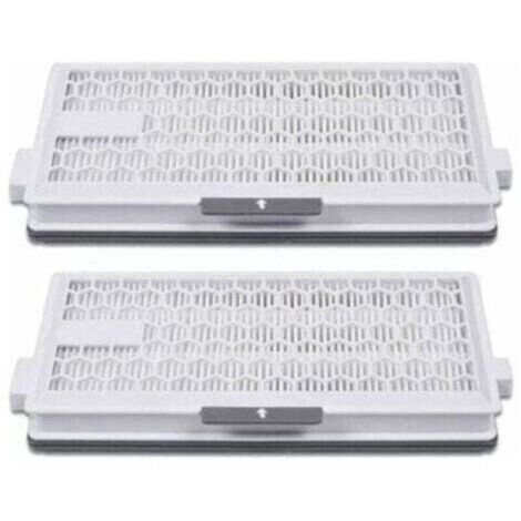Filtre HEPA Airclean Plus 50 pour aspirateurs Miele Complete C3 Powerline, S8340 et Air Clean SF-HA 50 compatibles avec les modèles Complete C2, C3, Compact C1 et C2-2. 2 pièces détachées incluses.