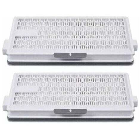 Filtre HEPA Airclean Plus 50 pour aspirateurs Miele Complete C3 Powerline, S8340 et Air Clean SF-HA 50 compatibles avec les modèles Complete C2, C3, Compact C1 et C2-2. 2 pièces détachées incluses.