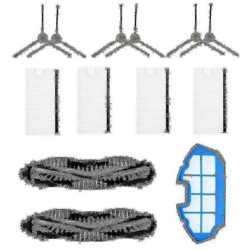 Filtre Hepa Brosse principale Brosses latérales Remplacement pour accessoires de robot balayeuse Mt501 Mt710 Mt720