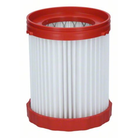 Bosch – Filtre plissé HEPA pour aspirateur GAS 18V-10 L – Lavable – Surface filtrante 2375 cm² – Diamètre 125 mm – Pour poussières et liquides - PLIS 1 PC