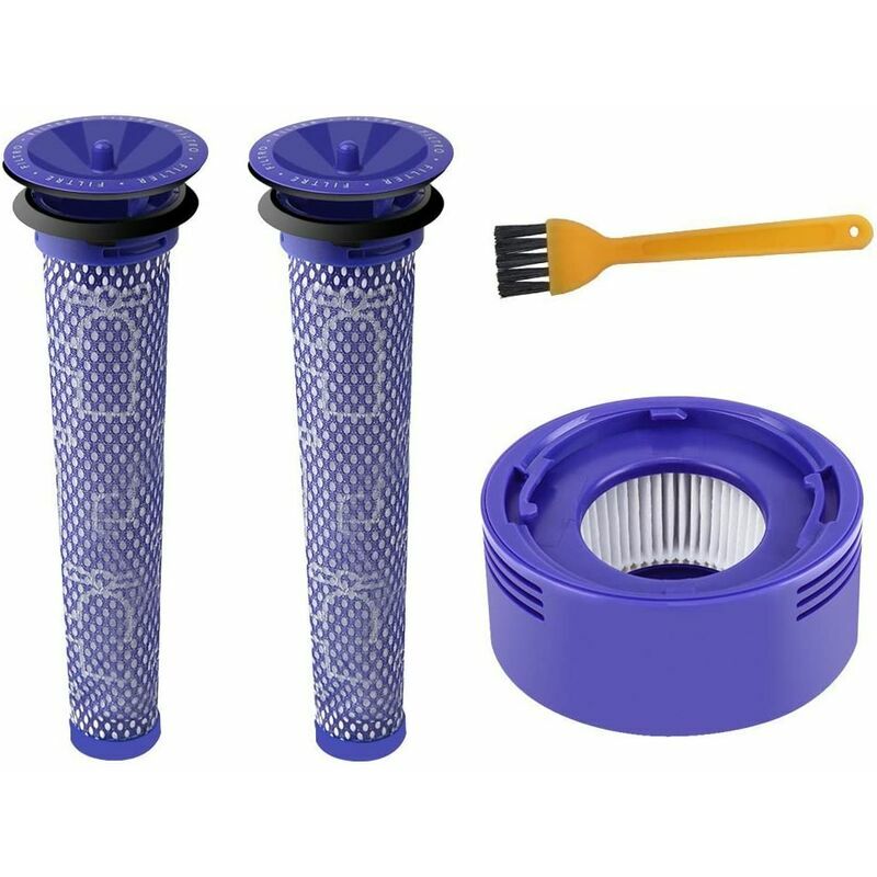 Filtre hepa V7 V8 2 Pré Filtre d'Aspirateur V6 V7 V8, Kit de Filtre de Remplacement pour Dyson V7 V8 Range, Accessoire d'Aspirateur DY-96566101,