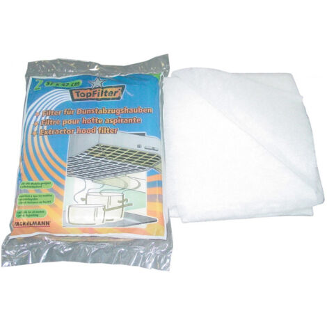 Filtre hotte toutes marques  polyester blanc 114 x 47