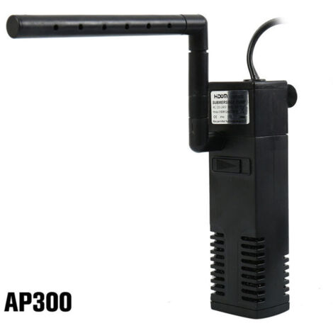 Filtre Intéri Aquarium, 4W 300L/H Filtre Interne pour Aquarium 60L Filtre Pompe Aquarium pour Petit Réservoir, Aquariums d'eau Froide ou Tropicaux, Réservoir de Tortues