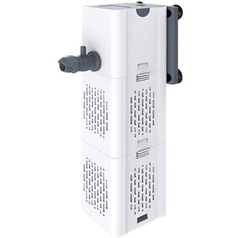 Filtre Intérieur Aquarium 80-250L,15W Débit de 1000L/H, Filtre Interne Pompe Filtre avec Éponges Filtrantes