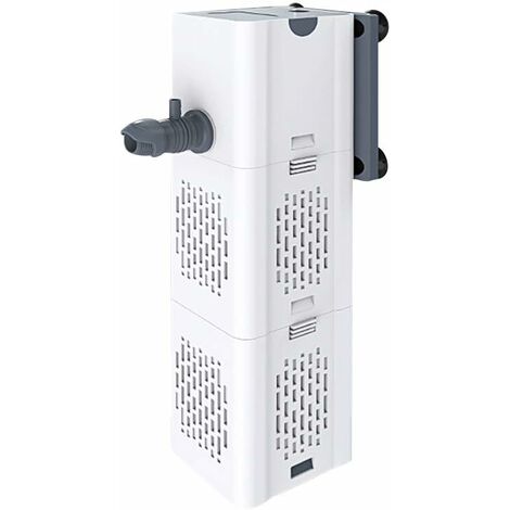 Filtre Intérieur Aquarium 80-250L,15W Débit de 1000L/H, Filtre Interne Pompe Filtre avec Éponges Filtrantes [Classe énergétique E]