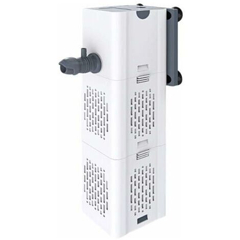 Filtre Intérieur Aquarium 80-250L,15W Débit de 1000L/H, Filtre Interne Pompe Filtre avec Éponges Filtrantes [Classe énergétique E]