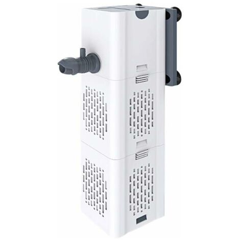 Filtre Intérieur Aquarium 80-250L,15W Débit de 1000L/H, Filtre Interne Pompe Filtre avec Éponges Filtrantes [Classe énergétique E]