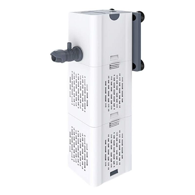 Filtre Intérieur Aquarium 80-250L,15W Débit de 1000L/H, Filtre Interne Pompe Filtre avec Éponges Filtrantes