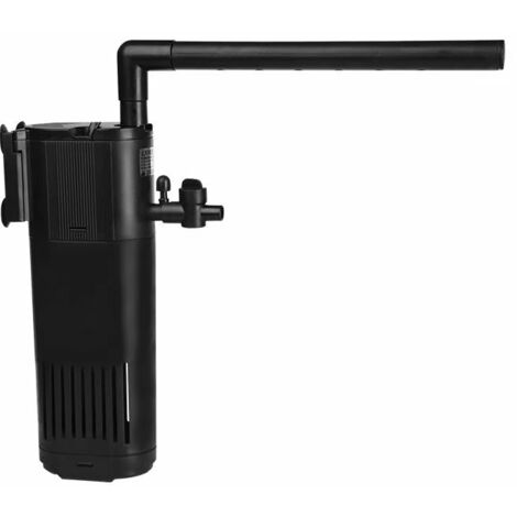 Filtre Intérieur Aquarium avec 5W Pompe à Eau d’Un Débit de 200L/H, Filtre Interne pour Aquarium d'eau Douce jusqu'à 40L