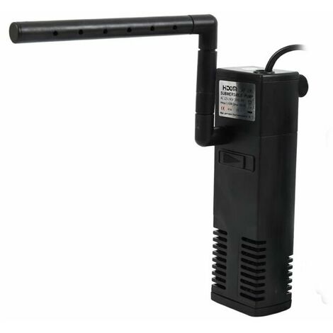 Filtre Intérieur pour Aquarium 20L-60L, 3 W/4 W Réglable Pompe Filtre Interne avec Éponges Filtrantes pour Aquarium-，HANBING