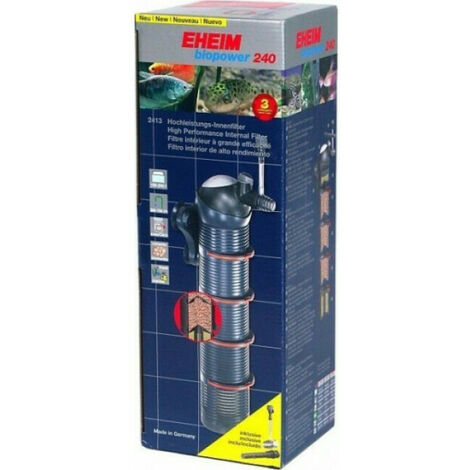 Filtre intérieur pour aquarium Eheim Biopower Modèle 240 pour aquarium jusqu'à 240 litres