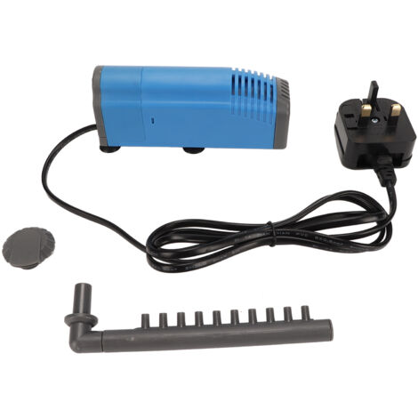 Filtre Interne Aquarium 3W Mini Submersible PVC Débit 210L/h Eau Douce/Mer