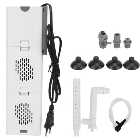 Filtre Interne Aquarium Grande Capacité Débit Réglable 1500L/h 25W avec Ventouses