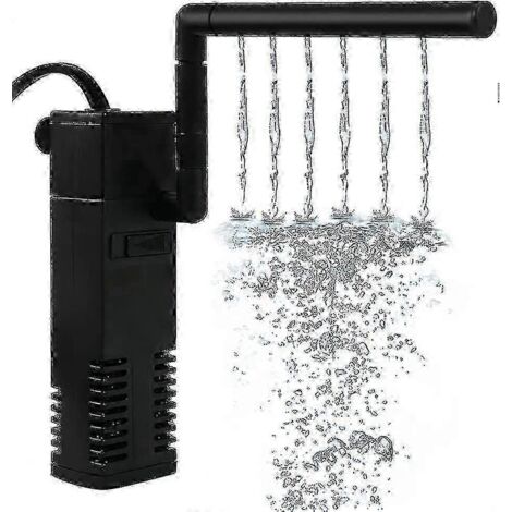 Filtre interne pour aquarium 22W, pompe de filtration silencieuse 1000L/h, filtre submersible pour aquariums de 80 à 250L