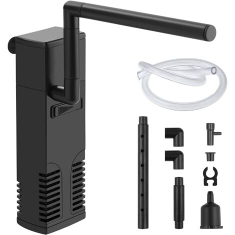 Filtre interne pour aquarium, 4W 600L/H, pompe de filtration pour aquariums de 60L, idéale pour les petits aquariums d'eau froide ou tropicale.