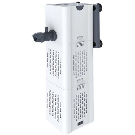 Filtre interne pour aquarium 80-250 L, avec une puissance de 15 W et un débit de 1000 L/h, pompe de filtration interne avec éponges filtrantes - Guazhuni