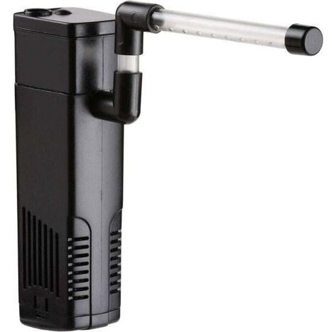 Filtre interne pour aquarium avec pompe à eau de 3 W et débit de 350 L/h, idéal pour les aquariums d'eau douce jusqu'à 40 L. - AquaForge