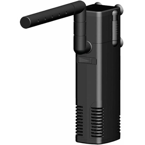 Filtre interne pour aquarium, pompe de filtration interne avec buse de pulvérisation pour aquarium de 600 L (600 L/h, 4 W) - AquaForge