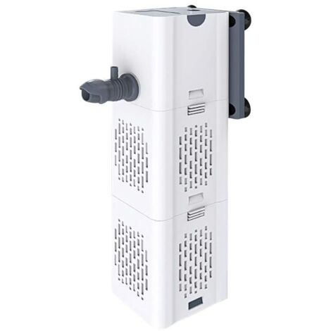 Filtre interne pour aquariums, 80-250 l, 15 W, débit de 1000 l/h, filtre interne, filtre à pompe avec éponges filtrantes [classe énergétique E]