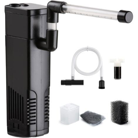Filtre interne pour aquariums NICREW de 20 à 40 litres - Pompes et filtres pour eau douce ou eau de mer - AquaForge