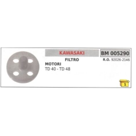 Filtre KAWASAKI débroussailleuse TD 40 - TD 48 92026-2146