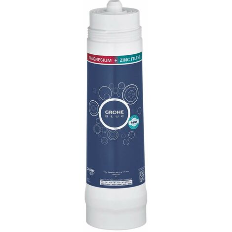 Filtre magnésium et zinc 400 L pour systèmes GROHE Blue – Filtration 5 phases – Enrichissement 35 mg/l de magnésium – 40691002